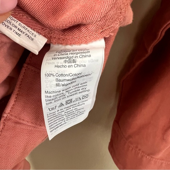 Madewell Zip-Pocket Coverall Jumpsuit XXL Garment-Dyed Dusty Rose - Picture 8 of 9